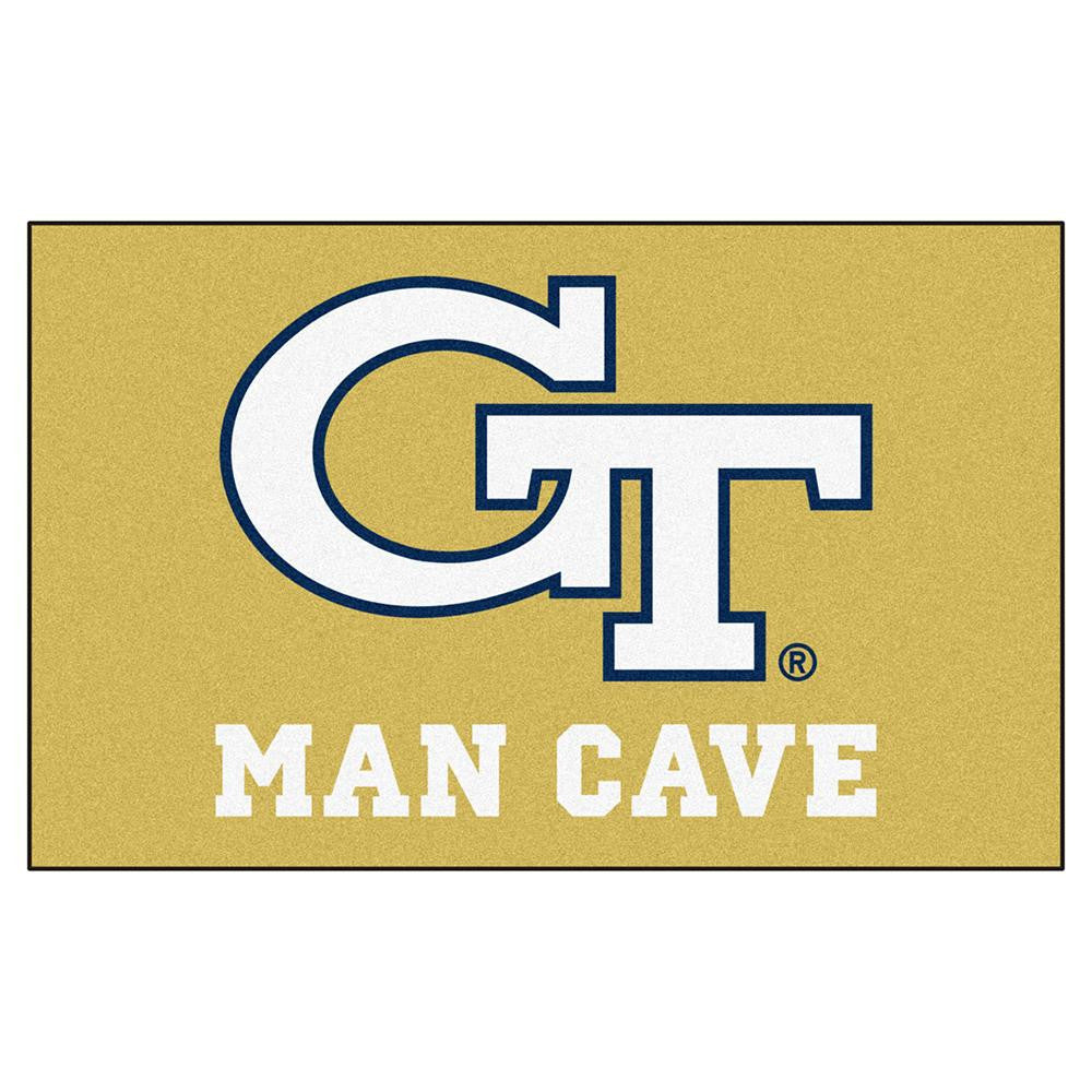 Georgia Tech Yellowjackets NCAA Man Cave Ulti-Mat Floor Mat (60in x 96in)