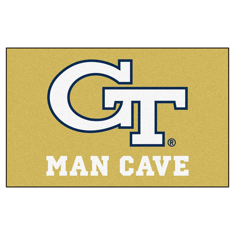 Georgia Tech Yellowjackets NCAA Man Cave Ulti-Mat Floor Mat (60in x 96in)