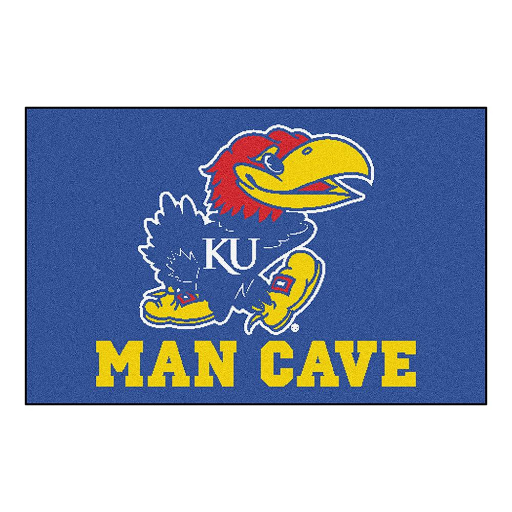 Kansas Jayhawks NCAA Man Cave Starter Floor Mat (20in x 30in)