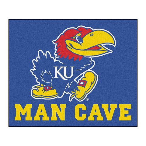 Kansas Jayhawks NCAA Man Cave Tailgater Floor Mat (60in x 72in)