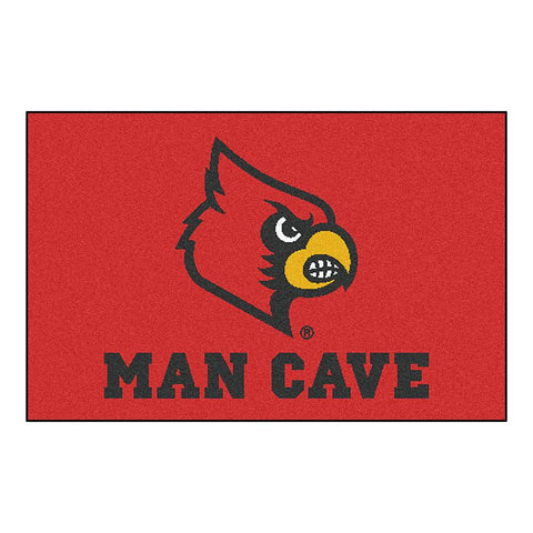 Louisville Cardinals NCAA Man Cave Starter Floor Mat (20in x 30in)