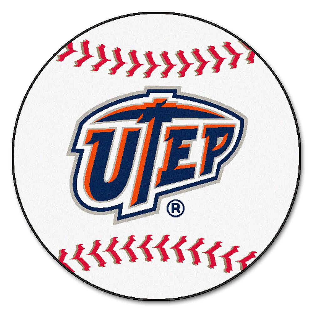 UTEP Miners NCAA Baseball Round Floor Mat (29)