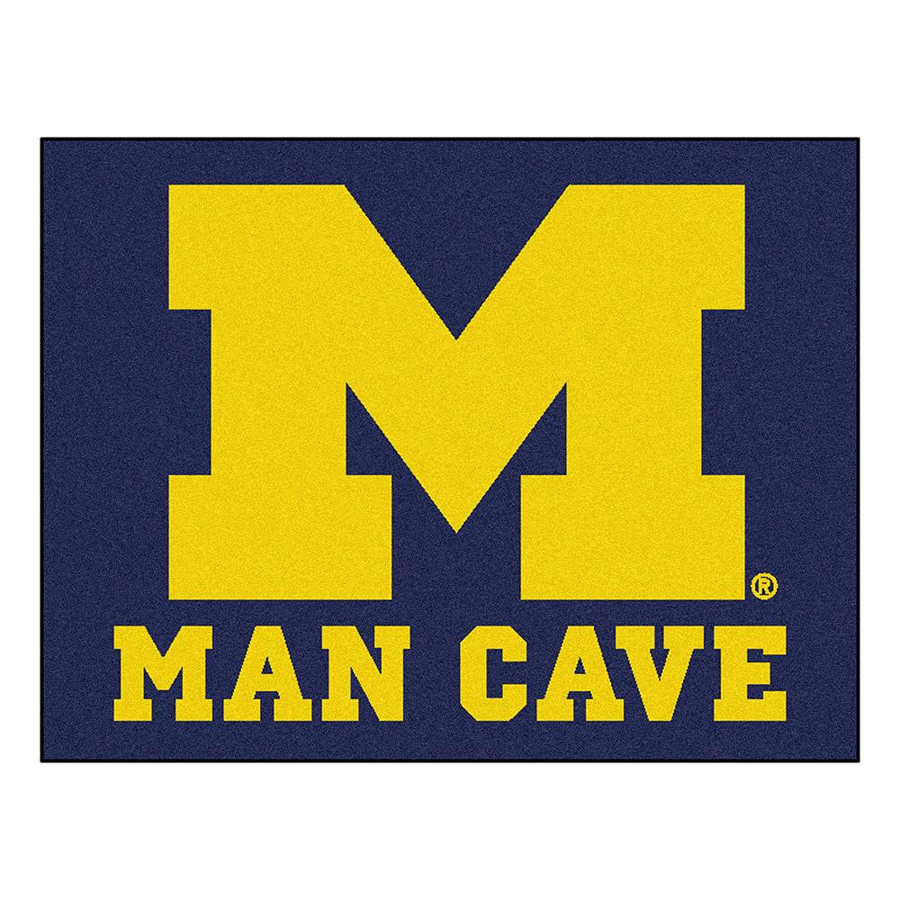 Michigan Wolverines NCAA Man Cave All-Star Floor Mat (34in x 45in)