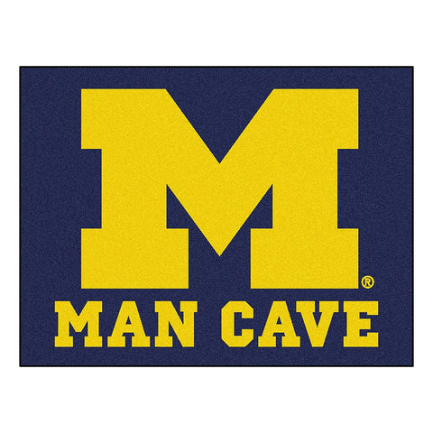 Michigan Wolverines NCAA Man Cave All-Star Floor Mat (34in x 45in)