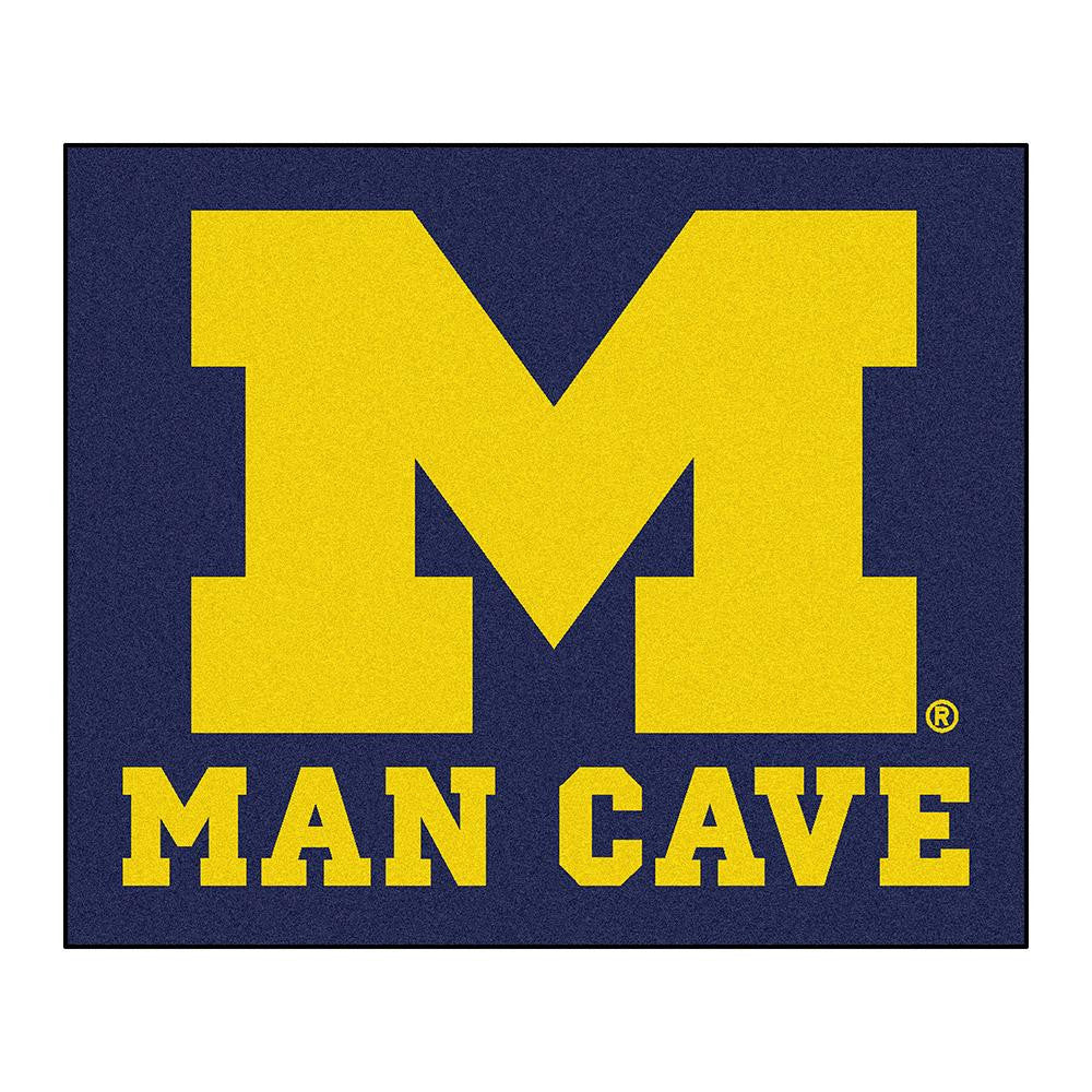 Michigan Wolverines NCAA Man Cave Tailgater Floor Mat (60in x 72in)