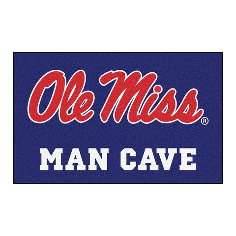 Mississippi Rebels NCAA Man Cave Ulti-Mat Floor Mat (60in x 96in)
