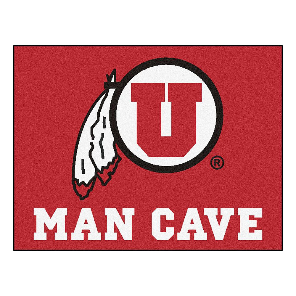 Utah Utes NCAA Man Cave All-Star Floor Mat (34in x 45in)