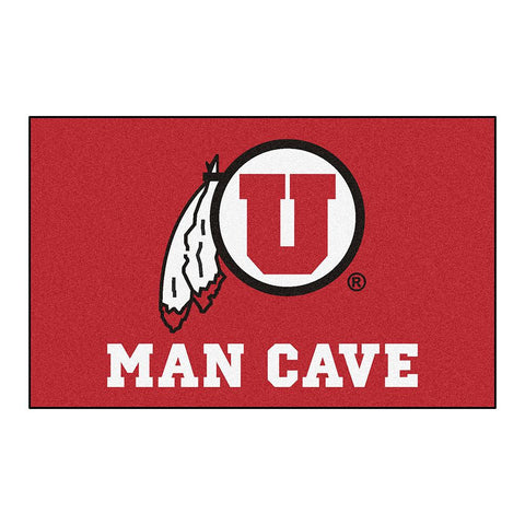 Utah Utes NCAA Man Cave Ulti-Mat Floor Mat (60in x 96in)