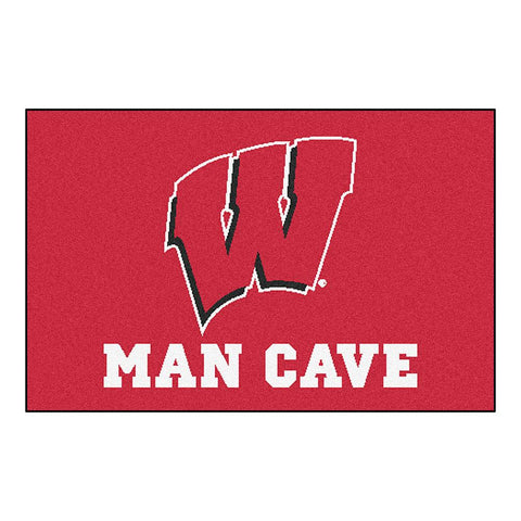 Wisconsin Badgers NCAA Man Cave Starter Floor Mat (20in x 30in)