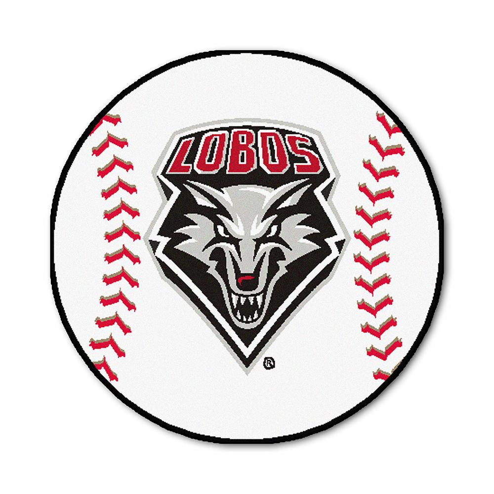 New Mexico Lobos NCAA Baseball Round Floor Mat (29)