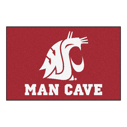 Washington State Cougars NCAA Man Cave Starter Floor Mat (20in x 30in)