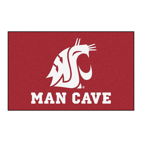 Washington State Cougars NCAA Man Cave Ulti-Mat Floor Mat (60in x 96in)