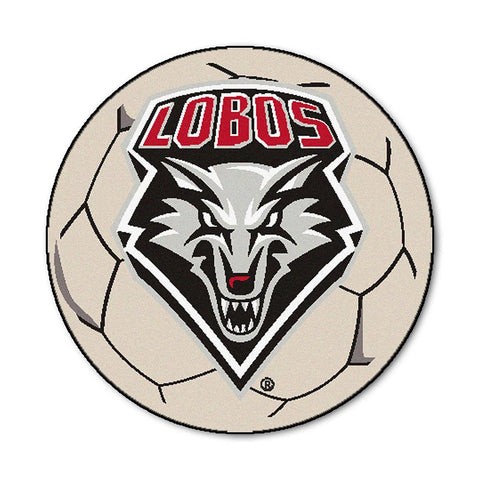 New Mexico Lobos NCAA Soccer Ball Round Floor Mat (29)