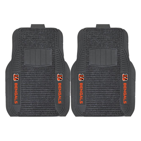 Cincinnati Bengals NFL Deluxe 2-Piece Vinyl Car Mats