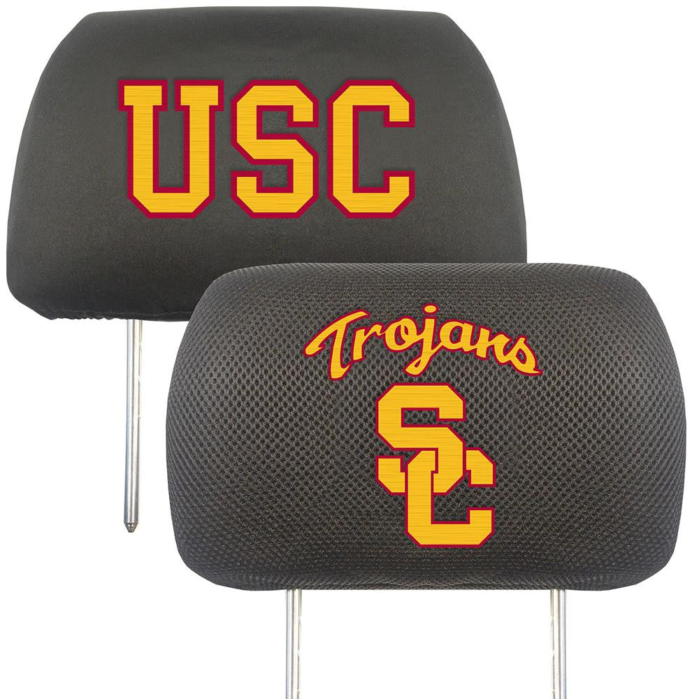 USC Trojans NCAA Polyester Head Rest Cover (2 Pack)