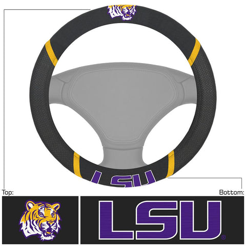 LSU Tigers NCAA Polyester Steering Wheel Cover