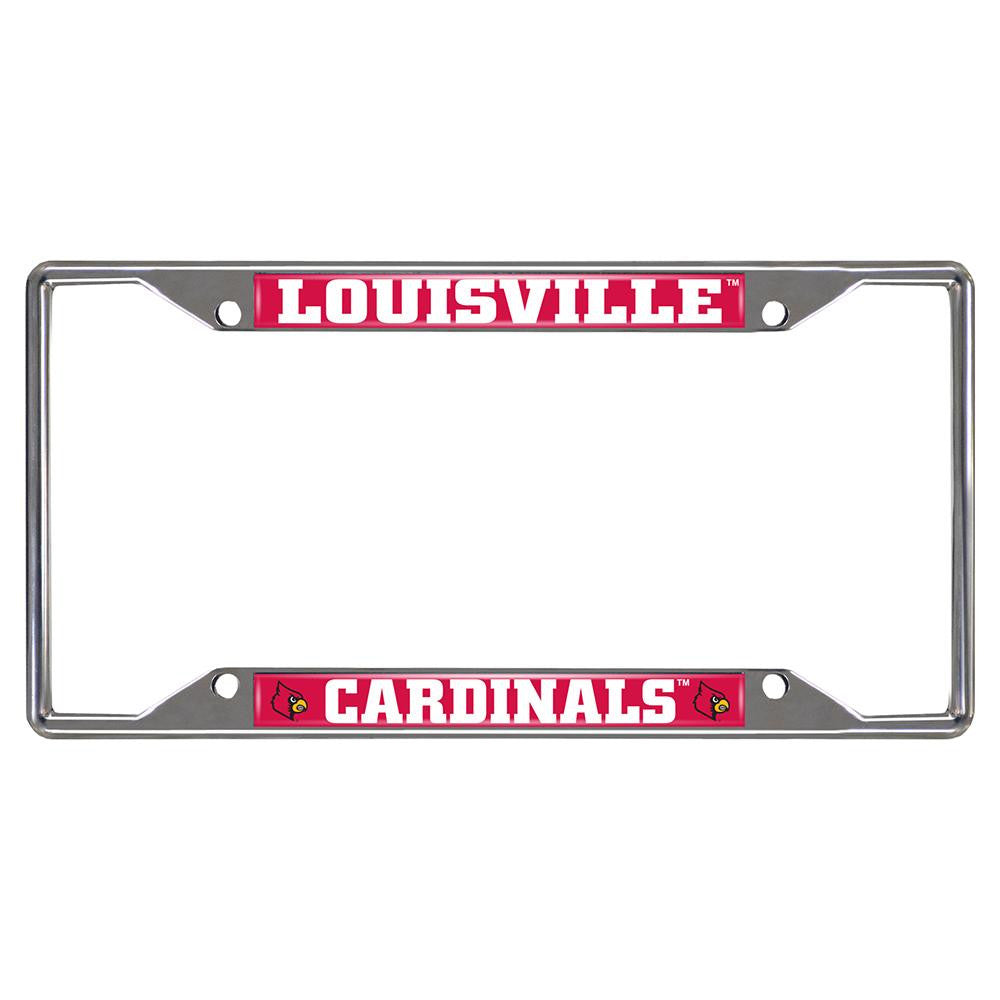 Louisville Cardinals NCAA Chrome License Plate Frame
