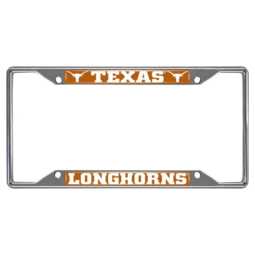 Texas Longhorns NCAA Chrome License Plate Frame