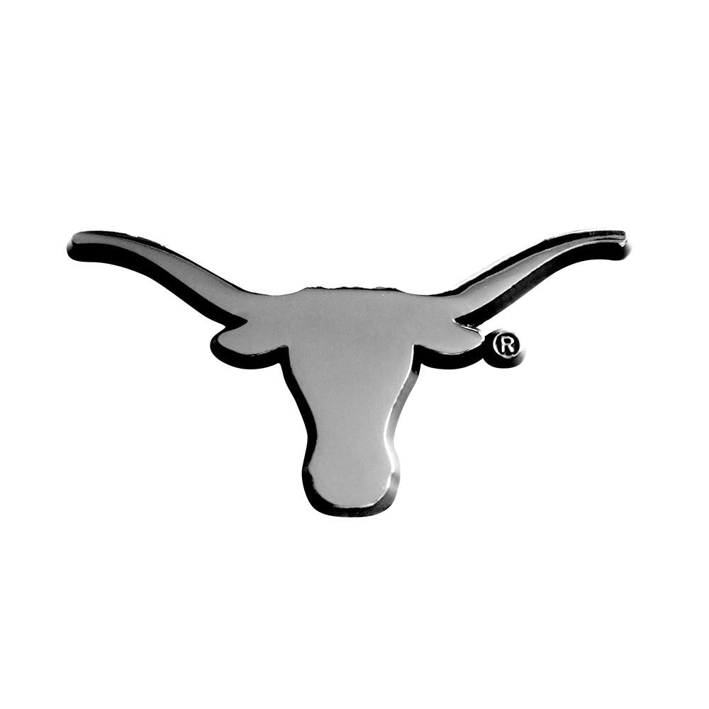 Texas Longhorns NCAA Chrome Car Emblem (2.3in x 3.7in)