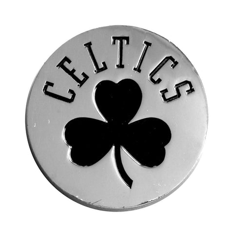 Boston Celtics NBA Chrome Car Emblem (2.3in x 3.7in)