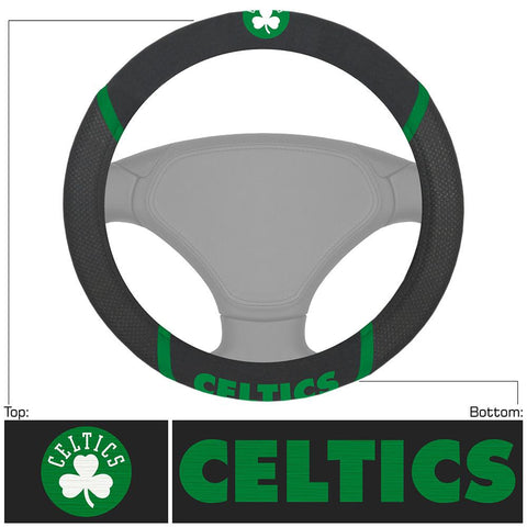 Boston Celtics NBA Polyester Steering Wheel Cover