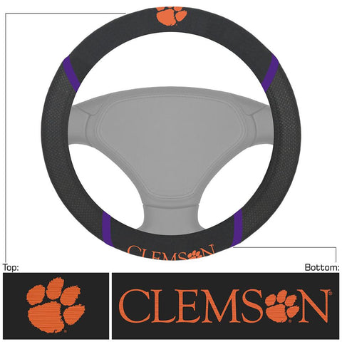 Clemson Tigers NCAA Polyester Steering Wheel Cover