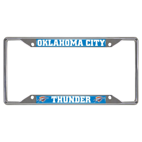 Oklahoma City Thunder NBA Chrome License Plate Frame