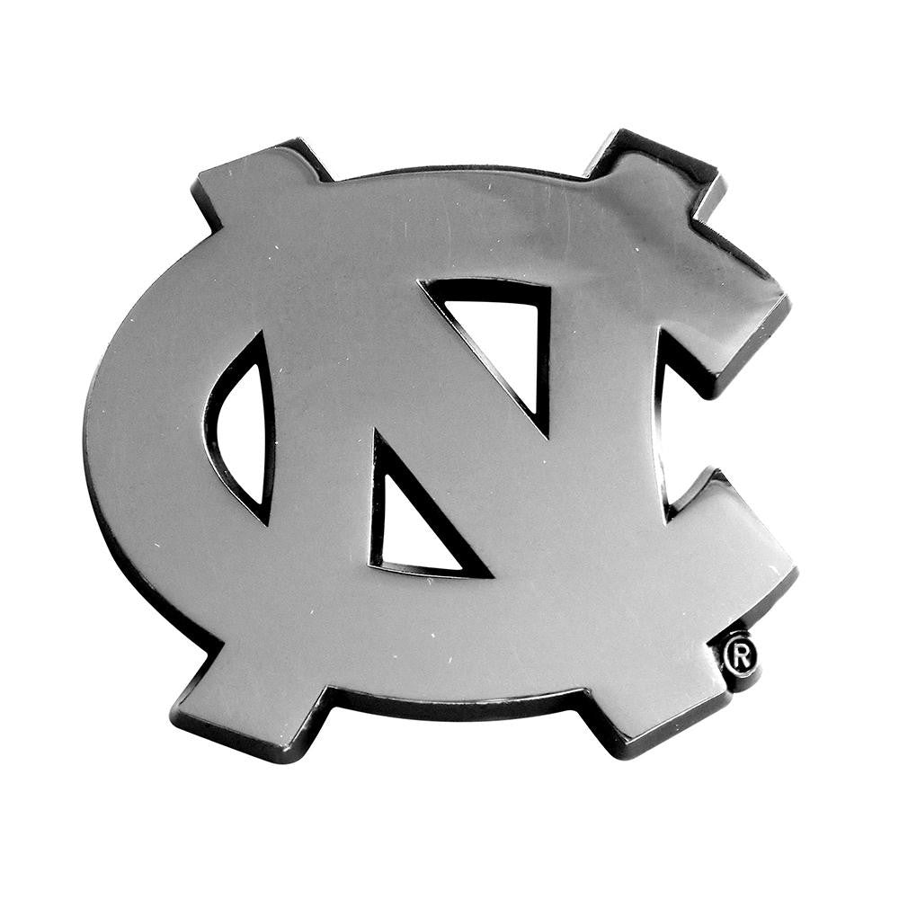 North Carolina Tar Heels NCAA Chrome Car Emblem (2.3in x 3.7in)