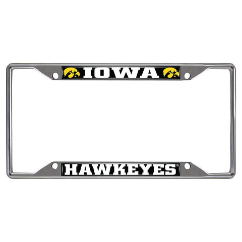 Iowa Hawkeyes NCAA Chrome License Plate Frame