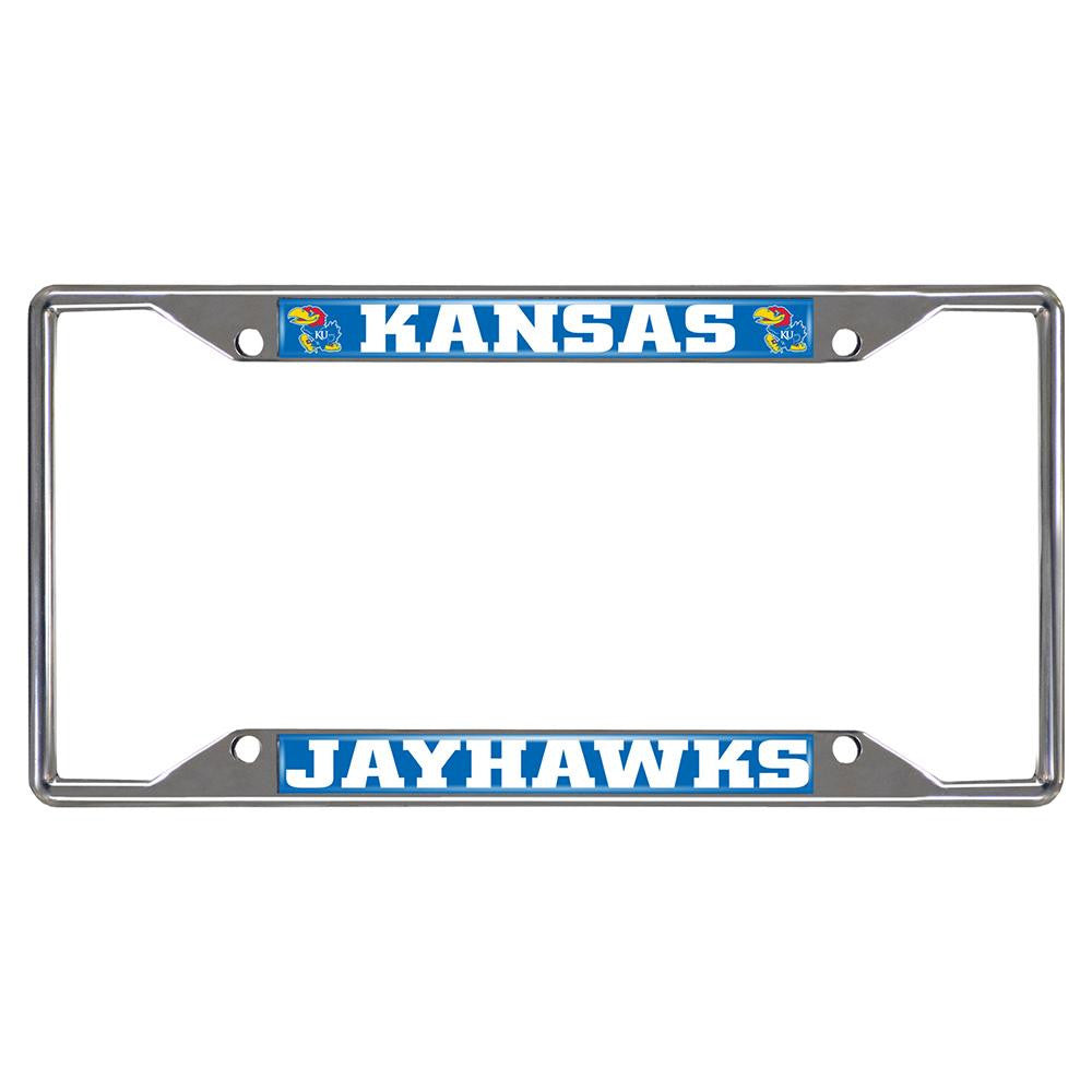 Kansas Jayhawks NCAA Chrome License Plate Frame