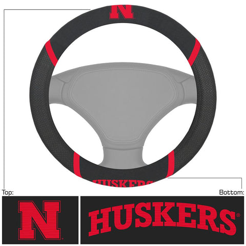 Nebraska Cornhuskers NCAA Polyester Steering Wheel Cover