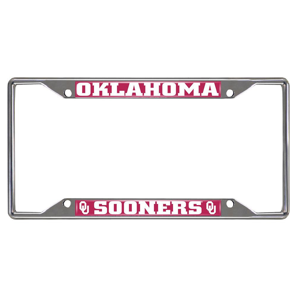 Oklahoma Sooners NCAA Chrome License Plate Frame