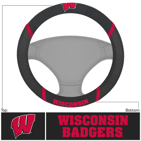 Wisconsin Badgers NCAA Polyester Steering Wheel Cover