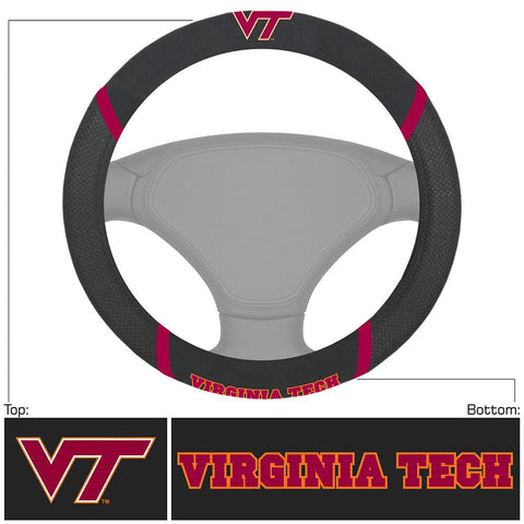 Virginia Tech Hokies NCAA Polyester Steering Wheel Cover