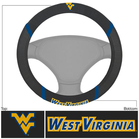 West Virginia Mountaineers NCAA Polyester Steering Wheel Cover