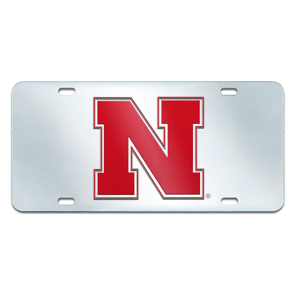 Nebraska Cornhuskers NCAA License Plate-Inlaid