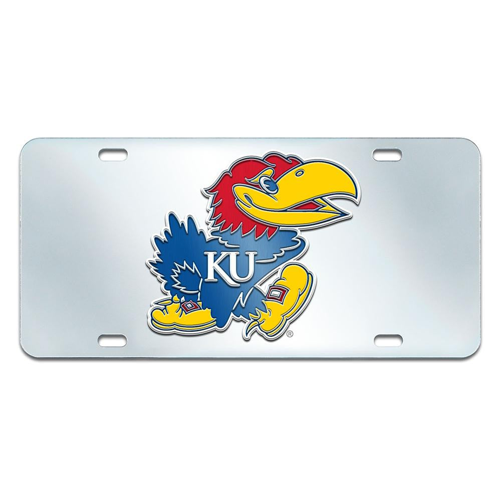 Kansas Jayhawks NCAA License Plate-Inlaid