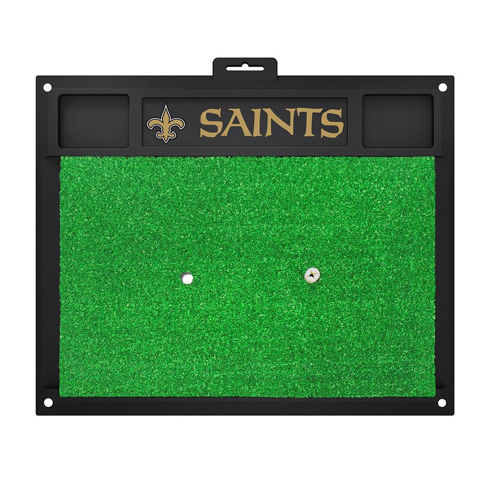 New Orleans Saints NFL Golf Hitting Mat (20in L x 17in W)