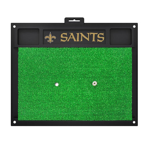New Orleans Saints NFL Golf Hitting Mat (20in L x 17in W)