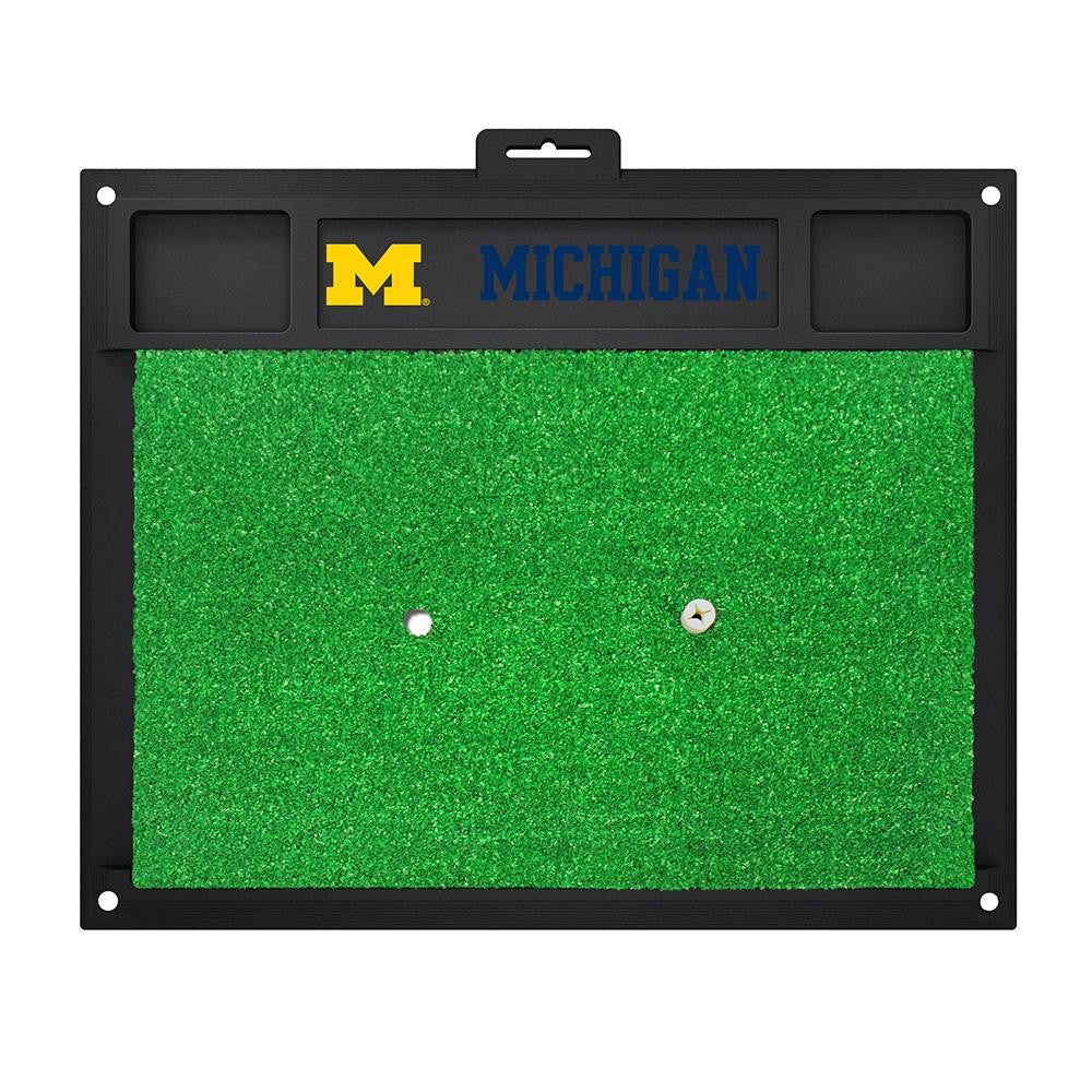 Michigan Wolverines NCAA Golf Hitting Mat (20in L x 17in W)