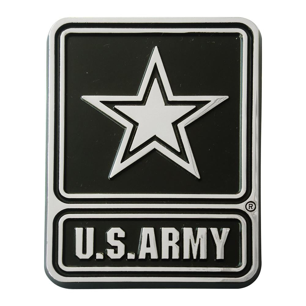Army Black Knights NCAA Chrome Car Emblem (2.3in x 3.7in)