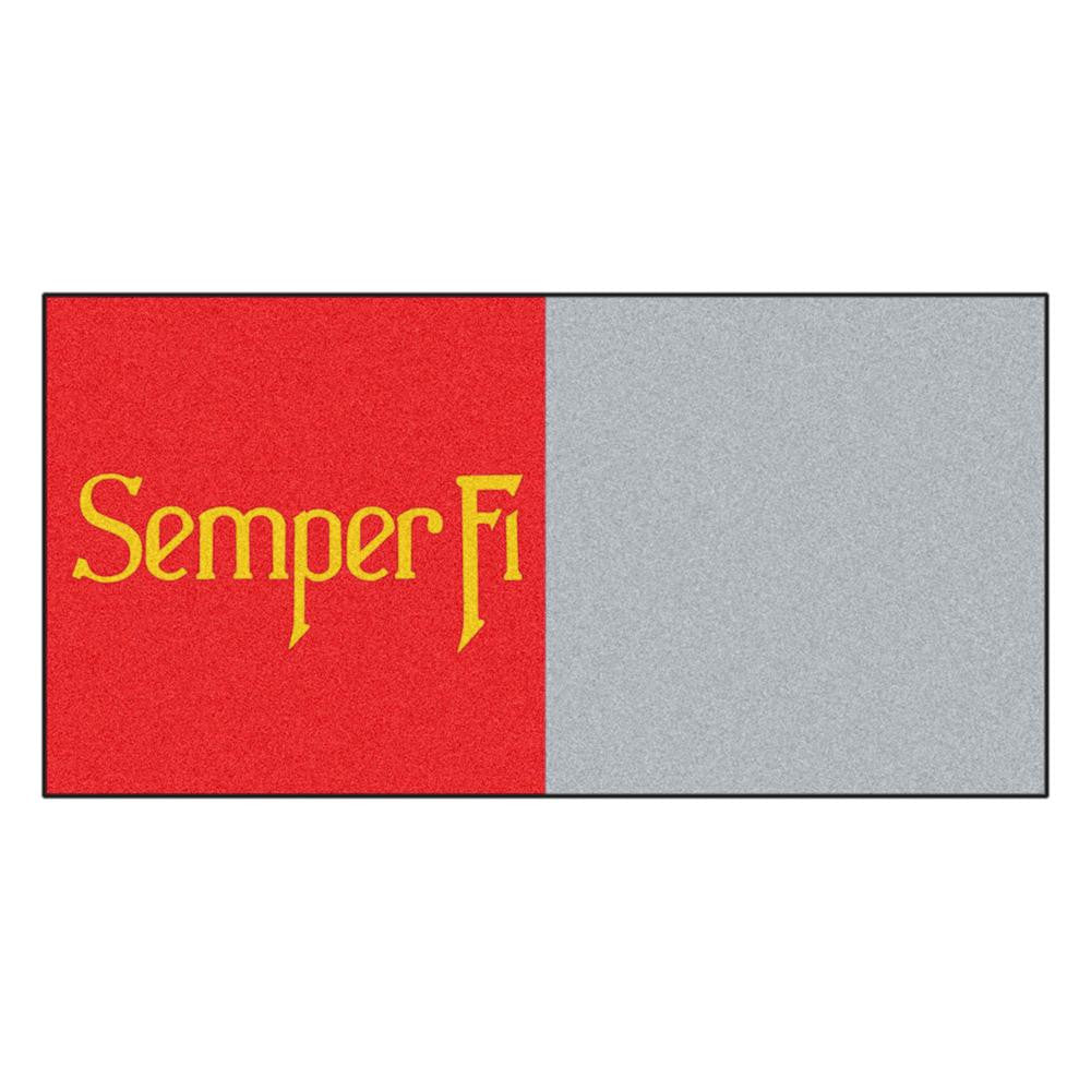 US Marines Armed Forces Team Logo Carpet Tiles