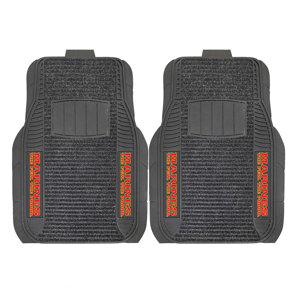 US Marines Armed Forces Deluxe 2-Piece Vinyl Car Mats