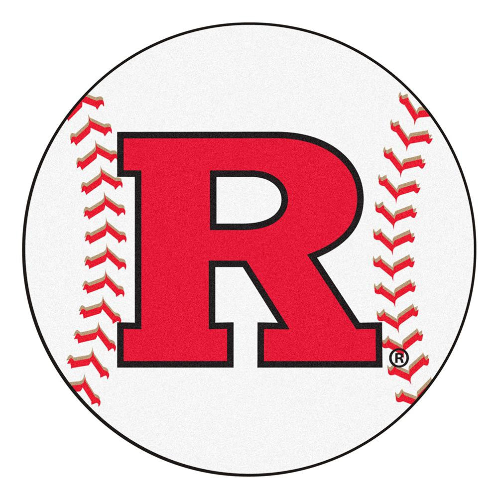 Rutgers Scarlet Knights NCAA Baseball Round Floor Mat (29)