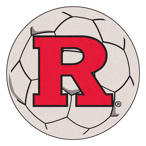 Rutgers Scarlet Knights NCAA Soccer Ball Round Floor Mat (29)