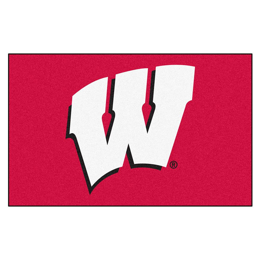 Wisconsin Badgers NCAA Ulti-Mat Floor Mat (5x8') W Logo