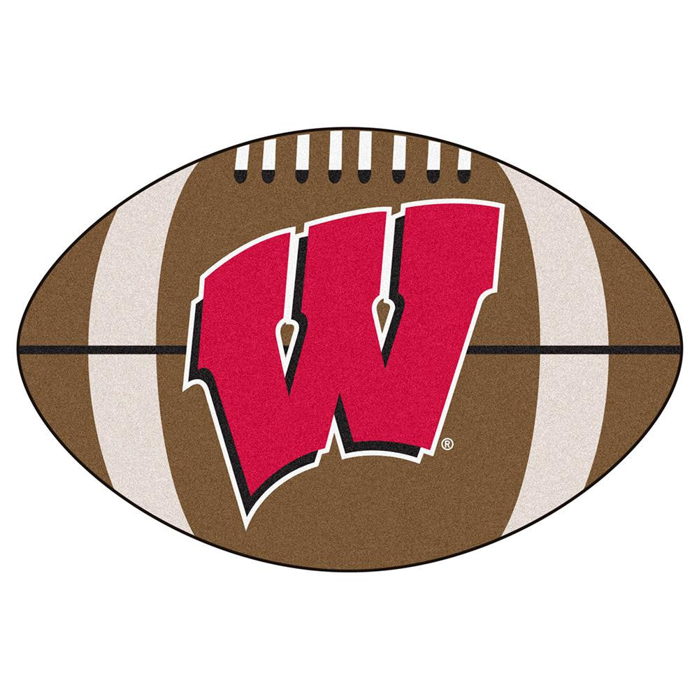 Wisconsin Badgers NCAA Football Floor Mat (22x35) W Logo