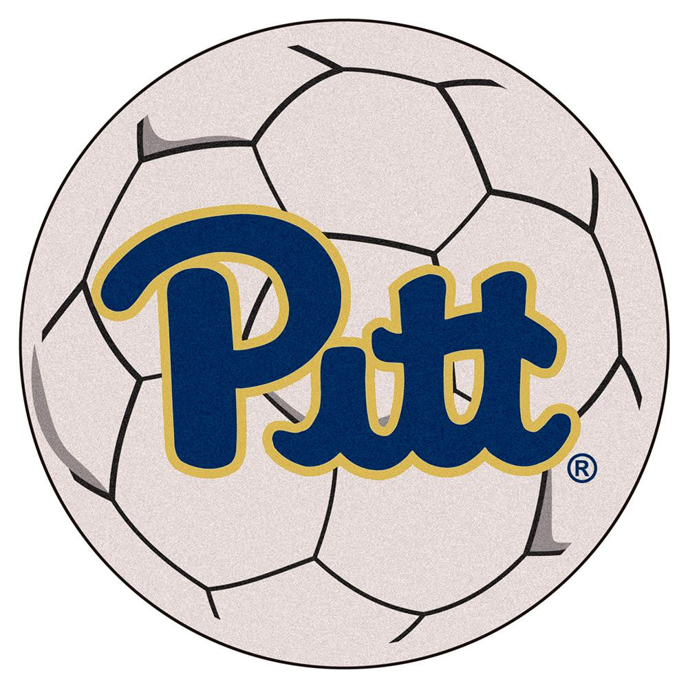 Pittsburgh Panthers NCAA Soccer Ball Round Floor Mat (29)