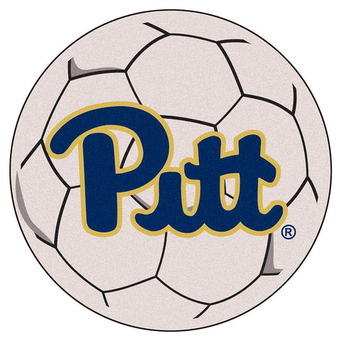Pittsburgh Panthers NCAA Soccer Ball Round Floor Mat (29)