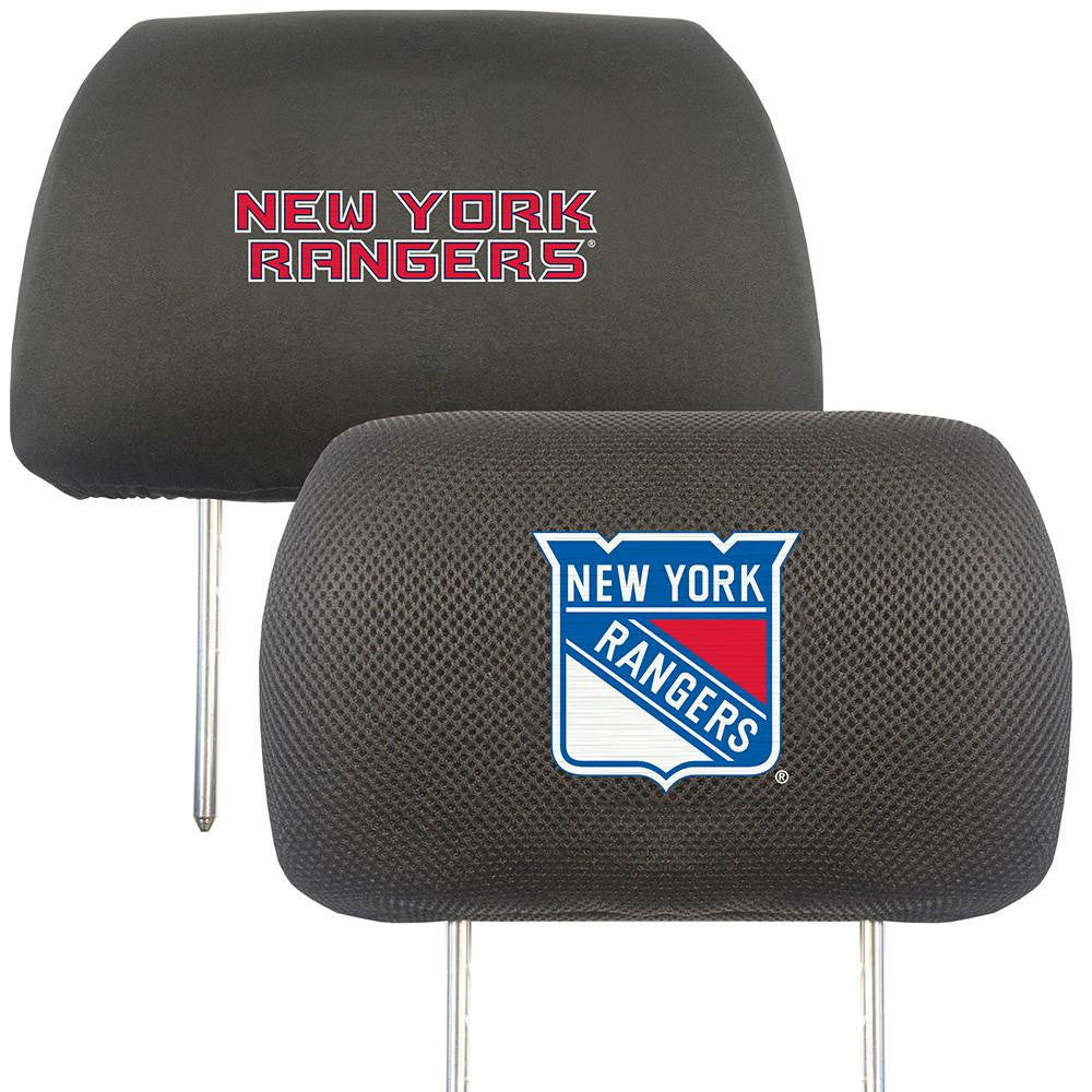 New York Rangers NHL Polyester Head Rest Cover (2 Pack)